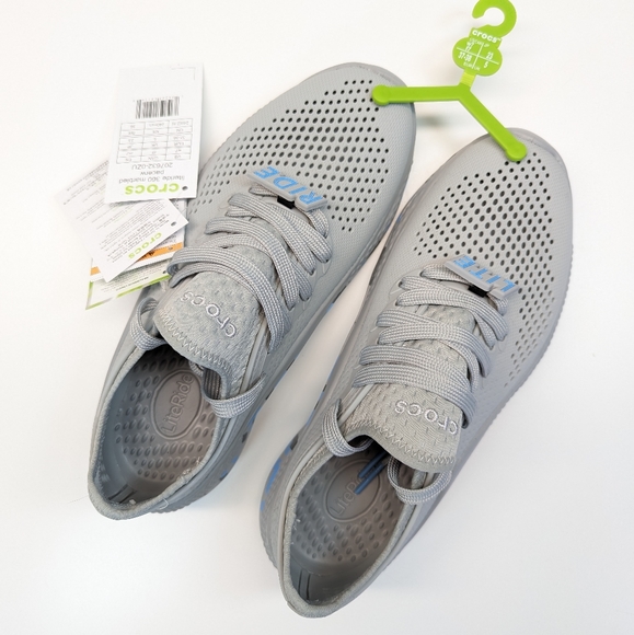 Crocs LiteRide 360 Marbled Pacerw Light Grey Oxygen Beach Water sneakers Women 7 - Picture 3 of 9